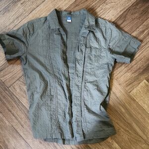 Old Navy Quilted Olive Shirt